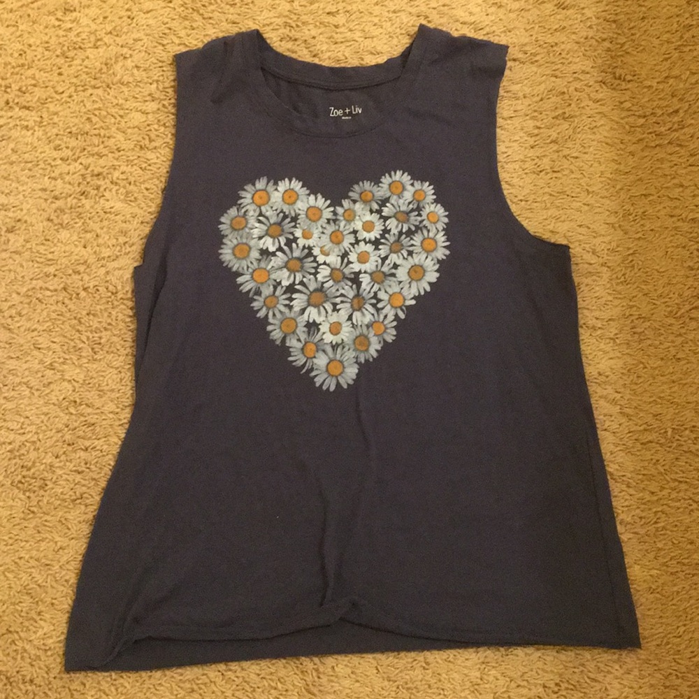 Flower Heart Tank Top